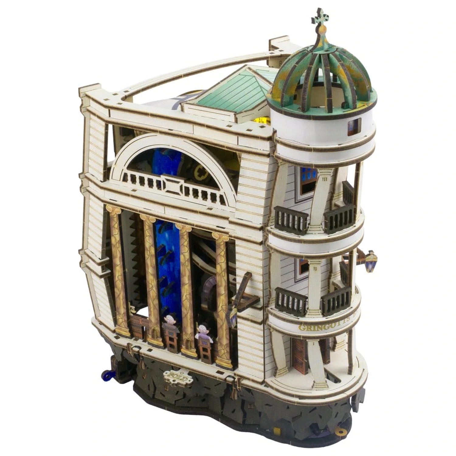 Harry Potter 3D Holzpuzzle Gringotts Bank Murmelbahn Produktfoto