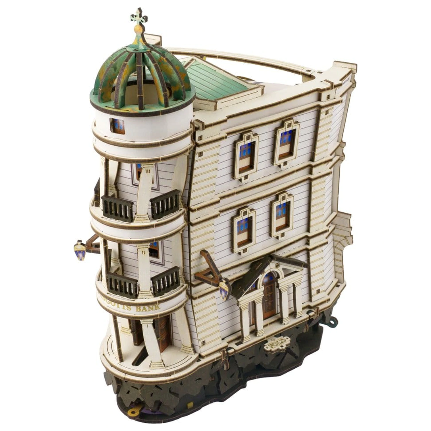 Harry Potter 3D Holzpuzzle Gringotts Bank Murmelbahn Produktfoto