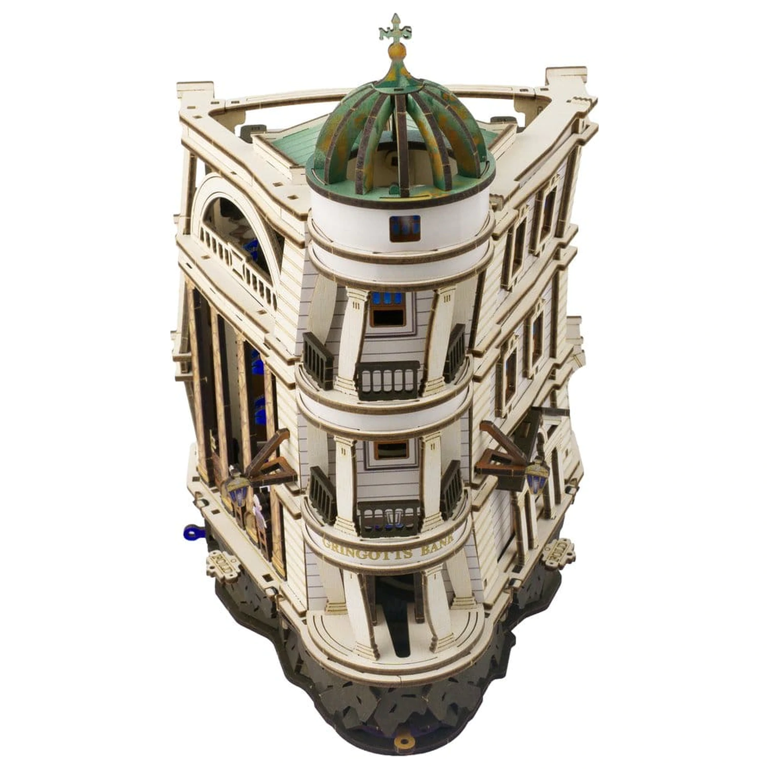 Harry Potter 3D Holzpuzzle Gringotts Bank Murmelbahn Produktfoto