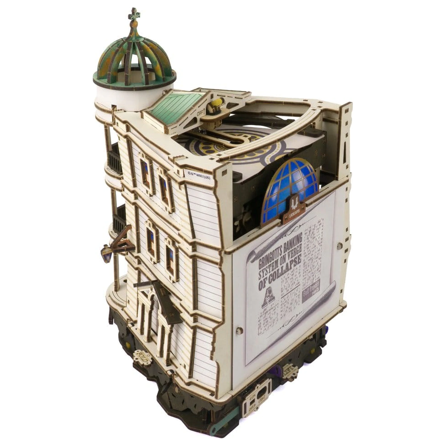 Harry Potter 3D Holzpuzzle Gringotts Bank Murmelbahn Produktfoto