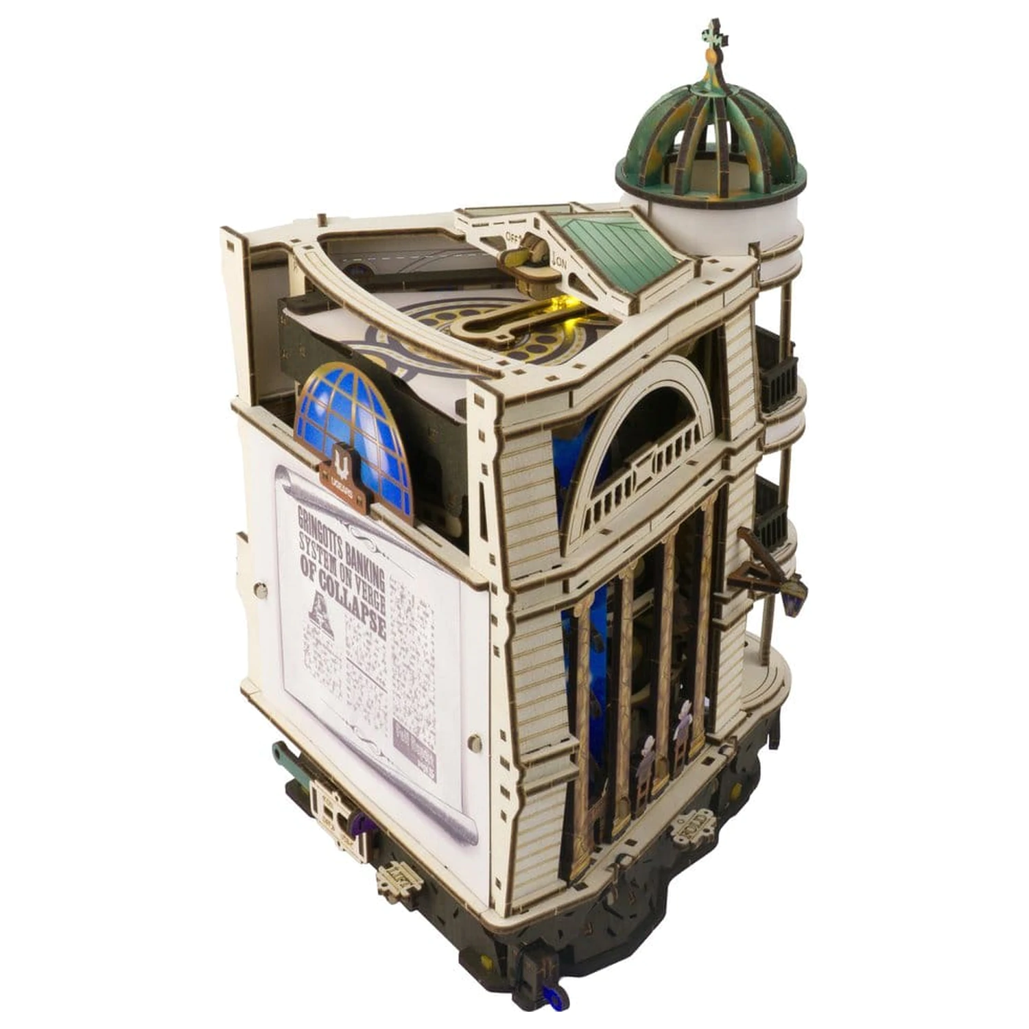 Harry Potter 3D Holzpuzzle Gringotts Bank Murmelbahn Produktfoto