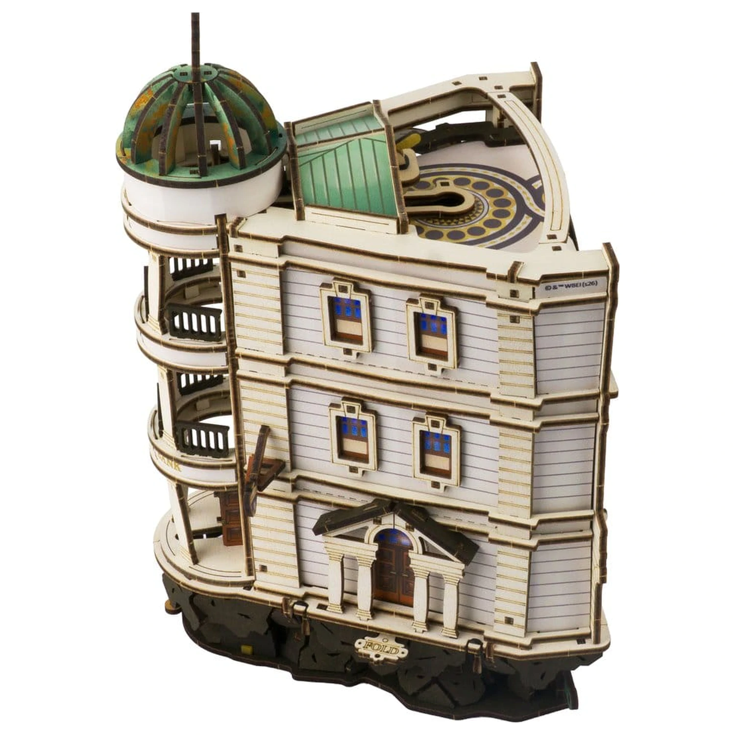 Harry Potter 3D Holzpuzzle Gringotts Bank Murmelbahn Produktfoto
