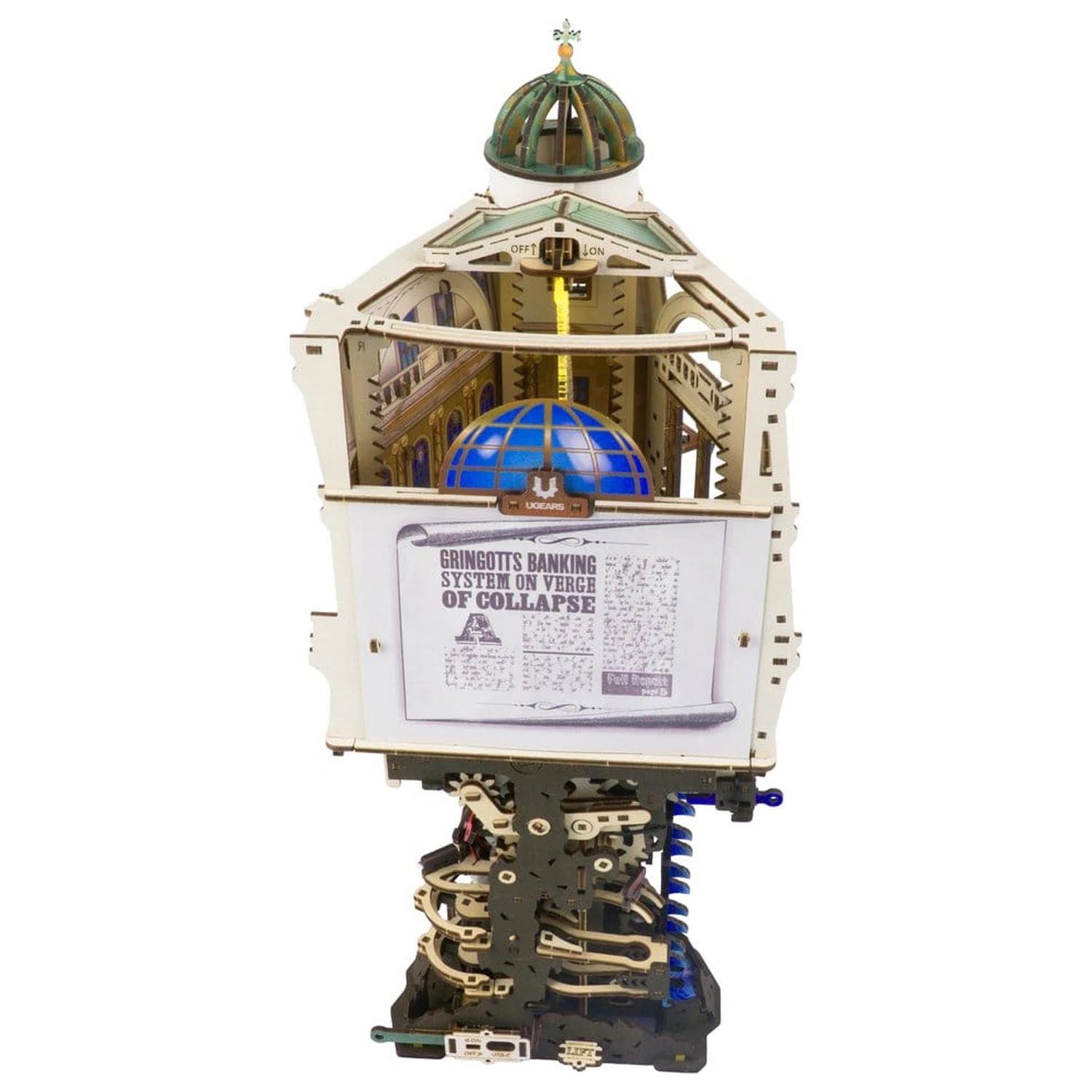 Harry Potter 3D Holzpuzzle Gringotts Bank Murmelbahn Produktfoto