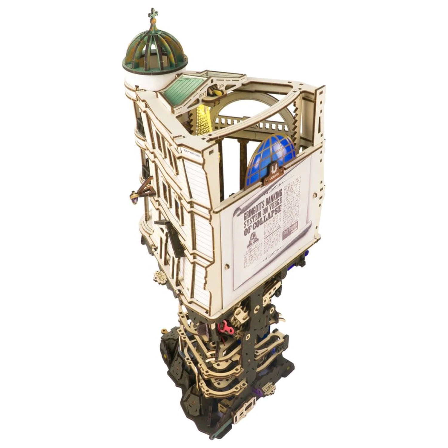 Harry Potter 3D Holzpuzzle Gringotts Bank Murmelbahn Produktfoto