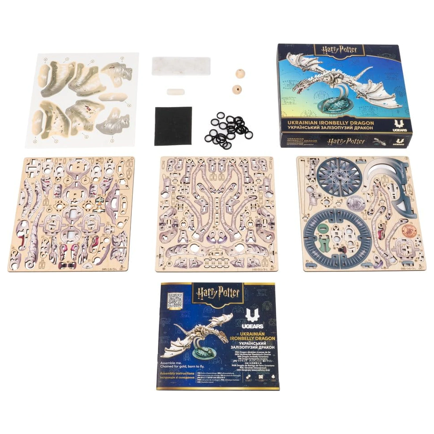 Harry Potter 3D Holzpuzzle Ukrainian Ironbelly Dragon Produktfoto