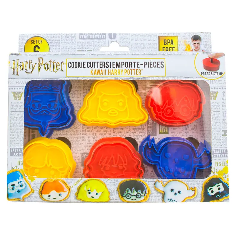 Harry Potter Ausstechformen / Keksstempel 6er-Pack Kawaii termékfotó