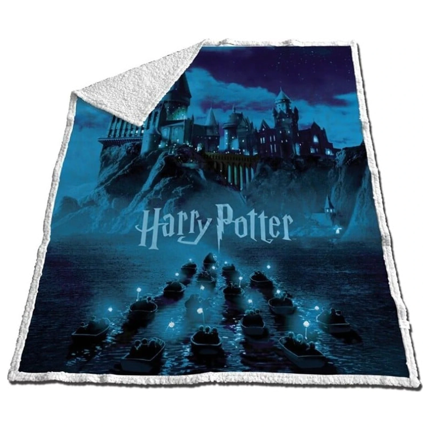 Harry Potter Ankunft in Hogwarts Sherpa Decke 130x170cm Produktfoto