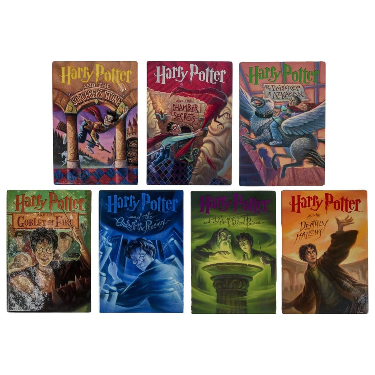 Harry Potter Untersetzer Buch inspiriert (7er Set) Produktfoto