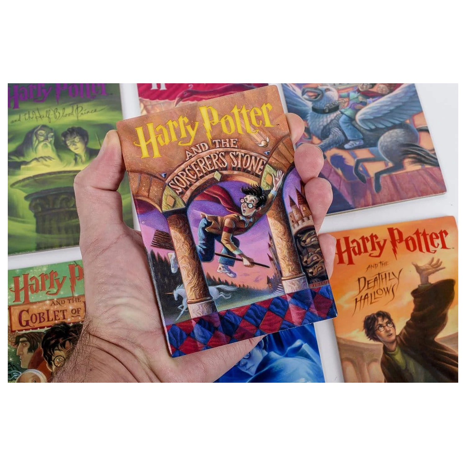 Harry Potter Untersetzer Buch inspiriert (7er Set) Produktfoto