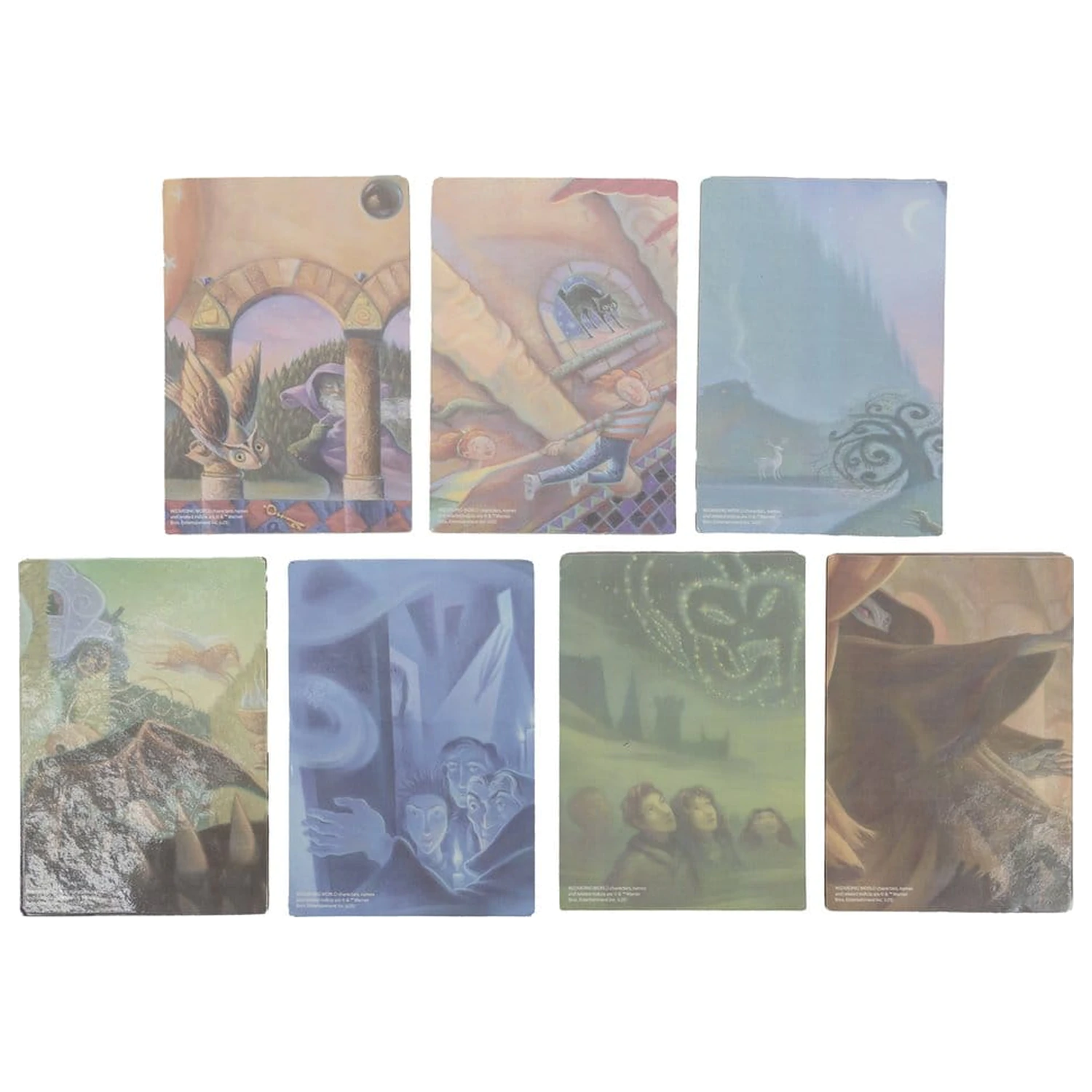 Harry Potter Untersetzer Buch inspiriert (7er Set) Produktfoto