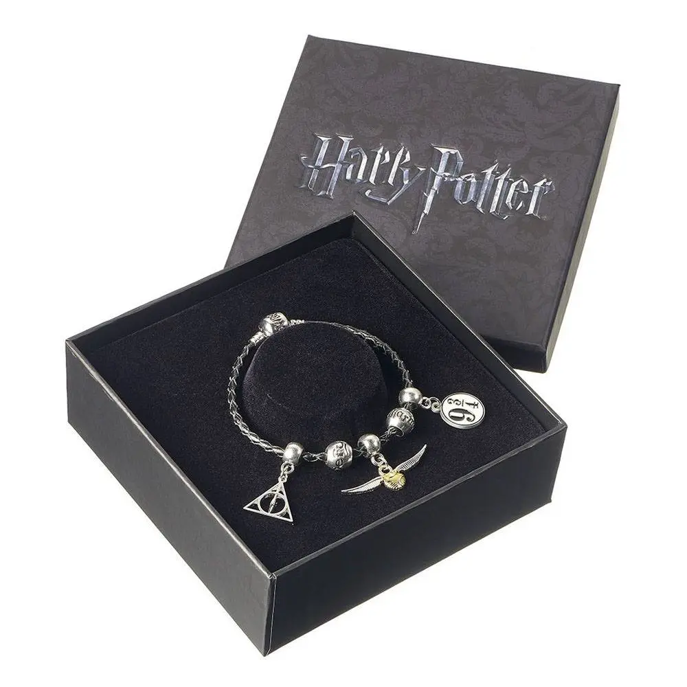 Harry Potter Leder-Armband Anhänger Set Heiligtümer/Schnatz/Platform 9 3/4/2 Spruchperlen Produktfoto
