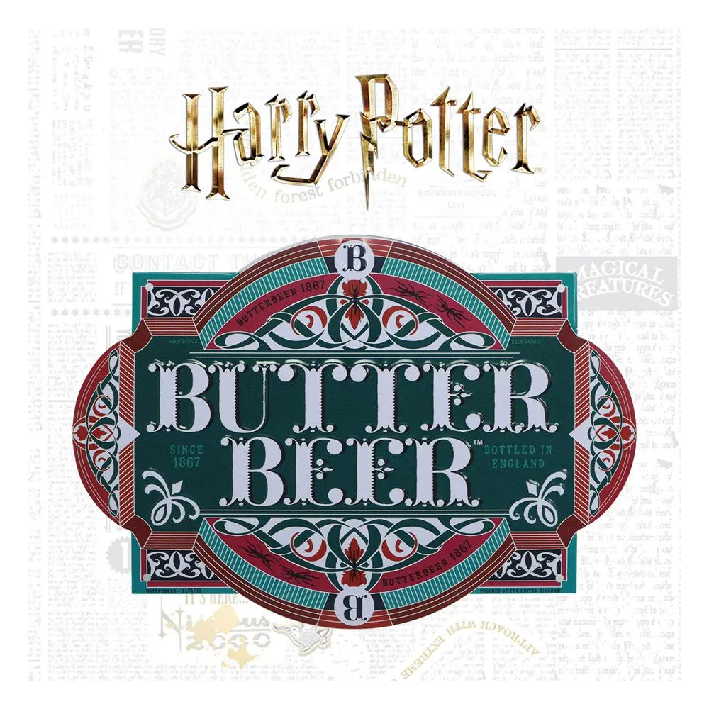 Harry Potter Blechschild Butter Beer Produktfoto