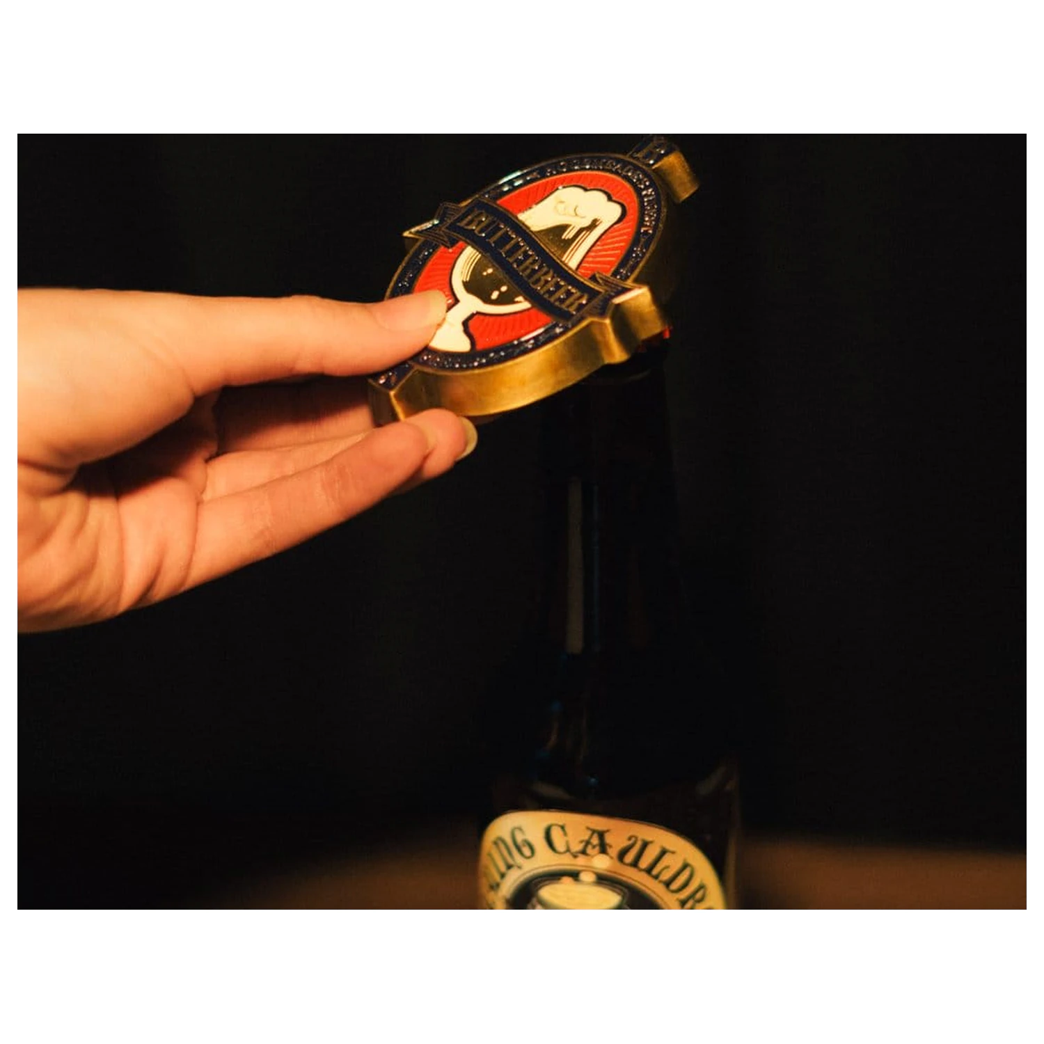Harry Potter Butterbeer Magnet mit Flaschenöffner Produktfoto