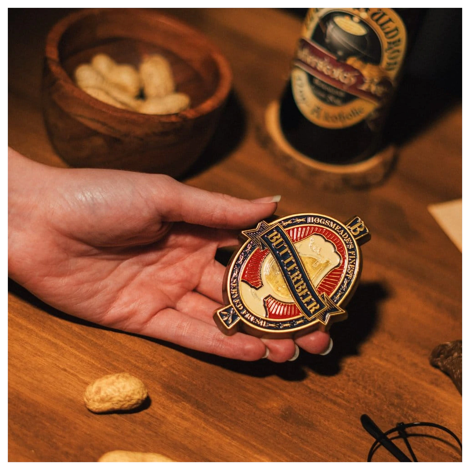 Harry Potter Butterbeer Magnet mit Flaschenöffner Produktfoto