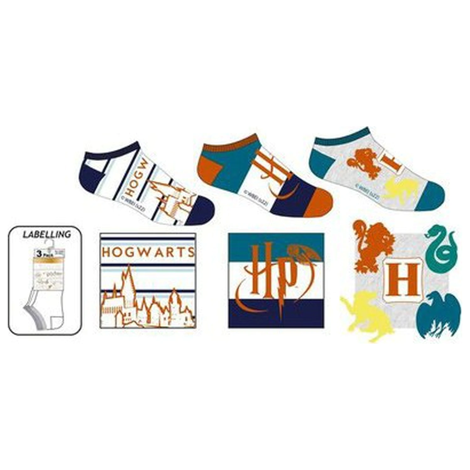 Harry Potter Castle Kinder Geheimsocken 27/30 Produktfoto