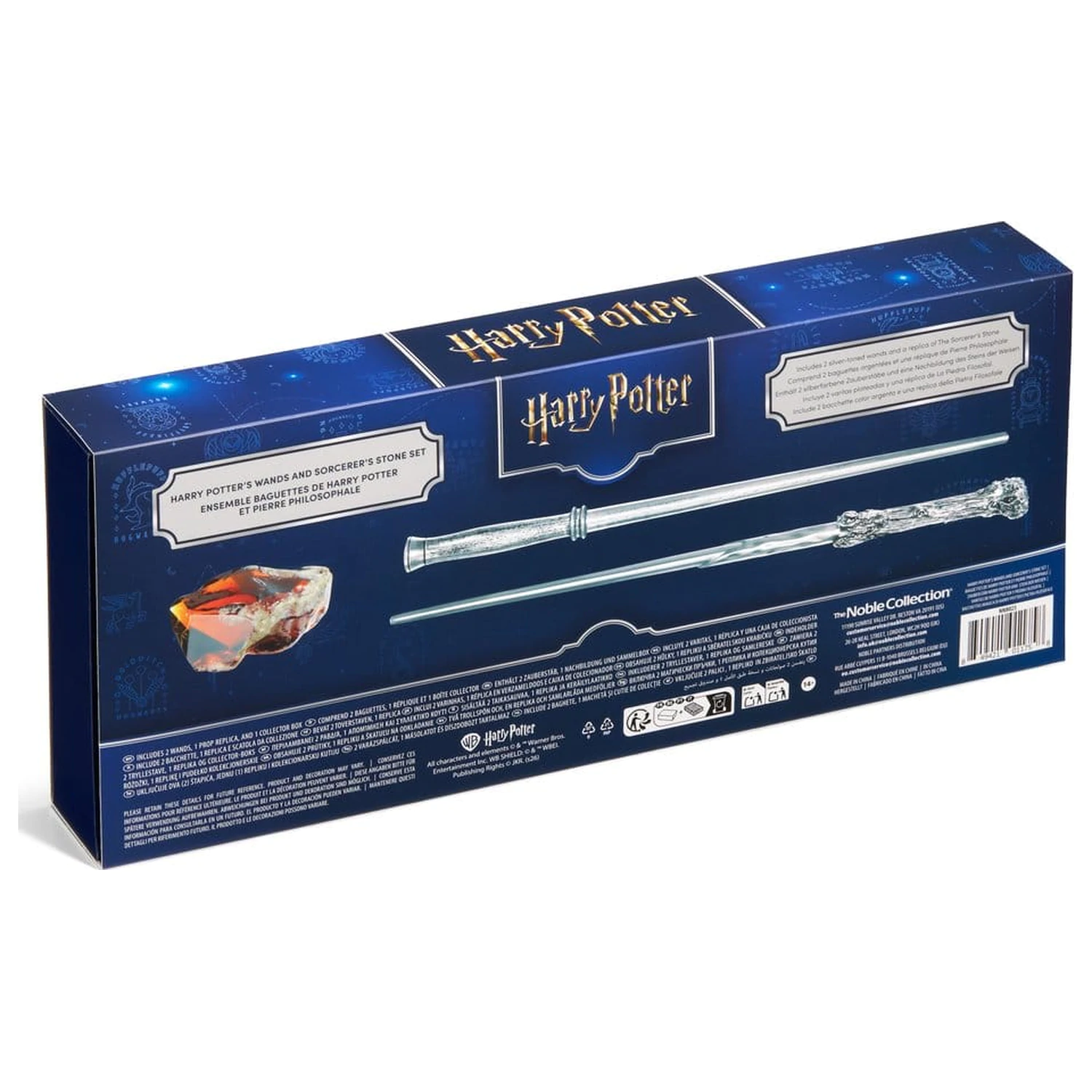 Harry Potter Celebration Zauberstab Harry Potter 25th Anniversary Zauberstäbe und Sorcerer's Stone Set Produktfoto