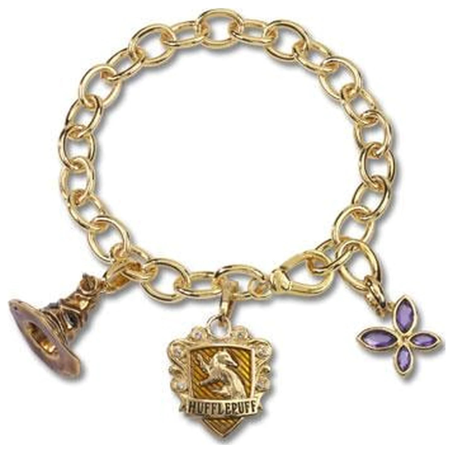 Harry Potter Charm Bettelarmband Lumos Hufflepuff Produktfoto