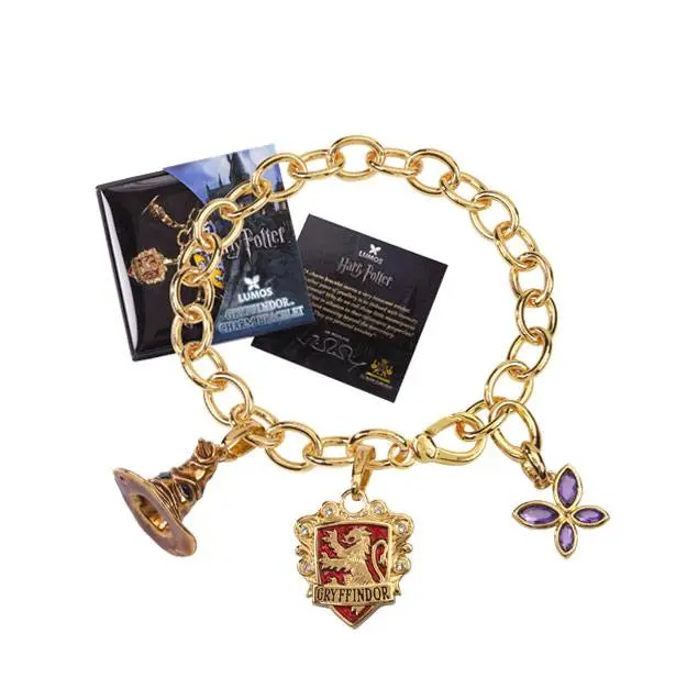 Harry Potter Bettelarmband Lumos Gryffindor (vergoldet) termékfotó