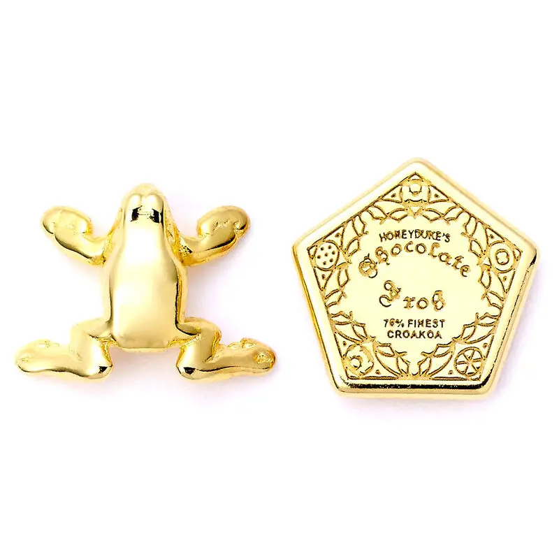 Harry Potter Chocolate Frog vergoldet Ohrringe termékfotó