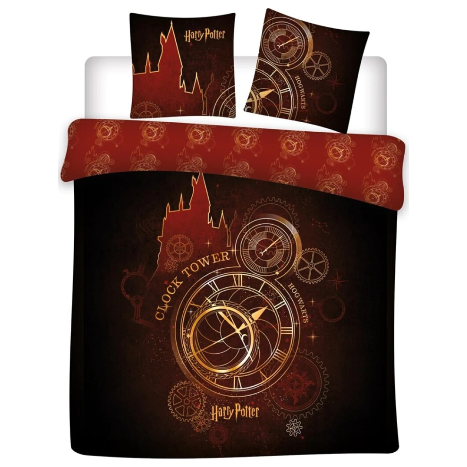 Harry Potter Clock Tower Double Bettbezug Set Produktfoto