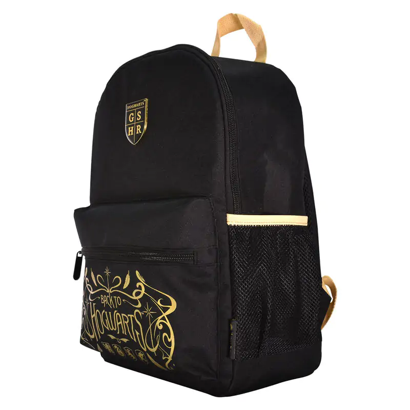 Harry Potter Rucksack Schwarz & Beige Hogwarts Produktfoto