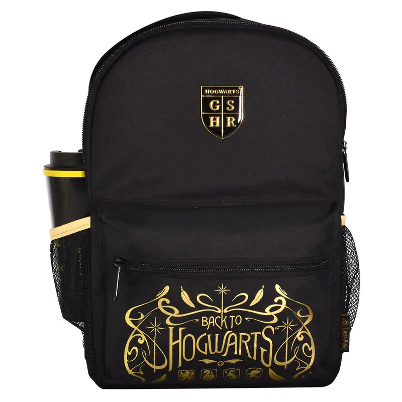 Harry Potter Rucksack Schwarz & Beige Hogwarts Produktfoto