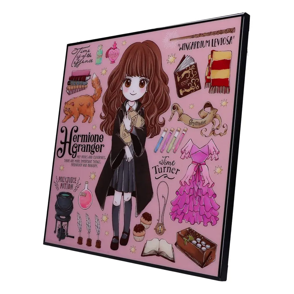 Harry Potter Crystal Clear Picture Wanddekoration Hermine Granger 32 x 32 cm Produktfoto