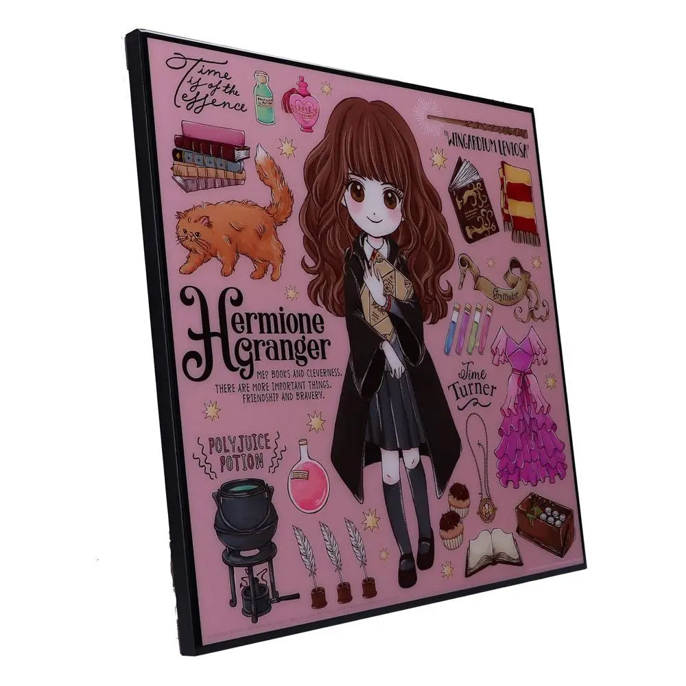 Harry Potter Crystal Clear Picture Wanddekoration Hermine Granger 32 x 32 cm Produktfoto