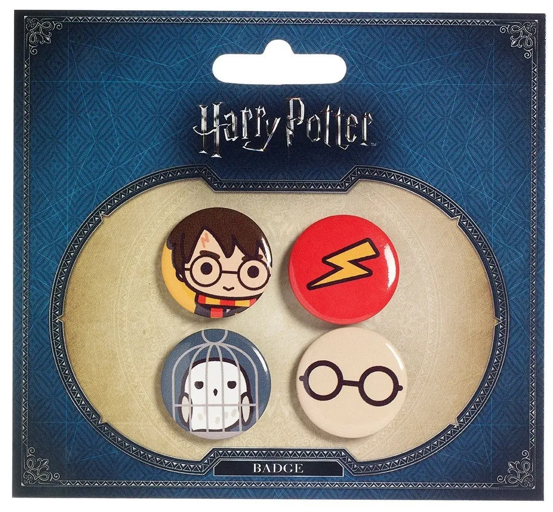 Harry Potter Cutie Ansteck-Buttons 4er-Pack Harry Potter & Hedwig termékfotó