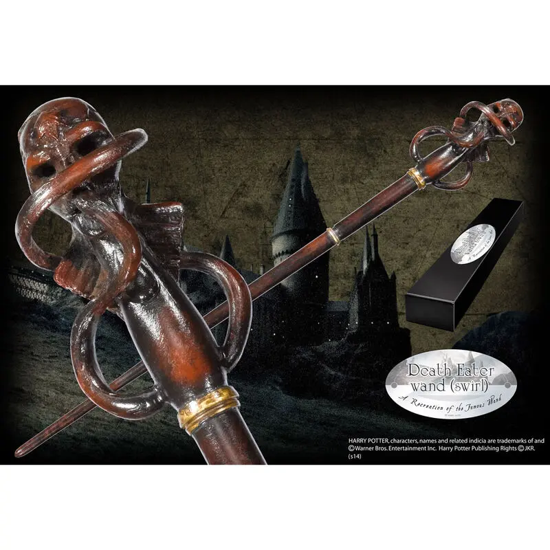 Harry Potter Death Eater Swirl Zauberstab Produktfoto