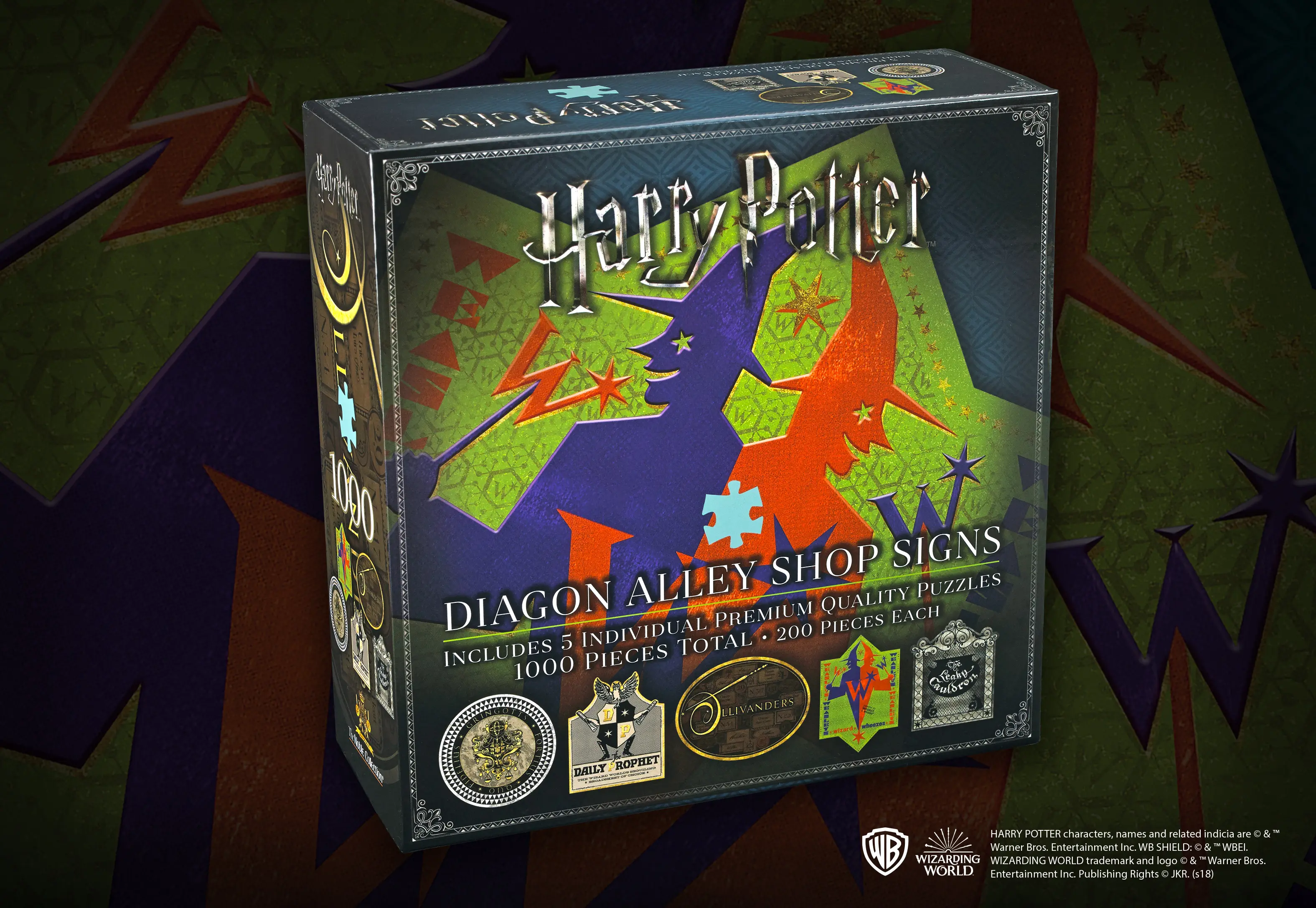 Harry Potter Diagon Alley Shop Signs Puzzle 200St termékfotó