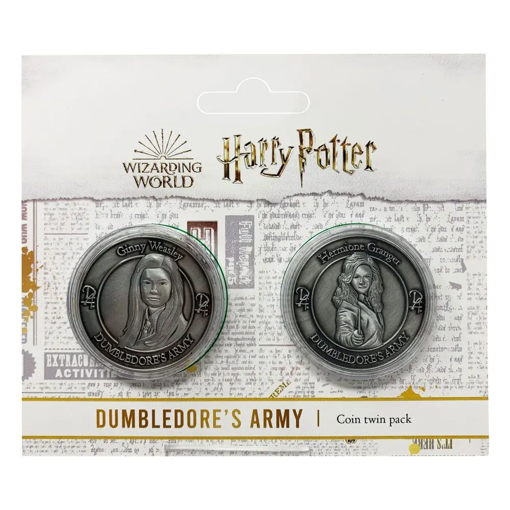 Harry Potter Sammlermünzen 2er-Pack Dumbledore's Army: Hermione & Ginny Limited Edition Produktfoto