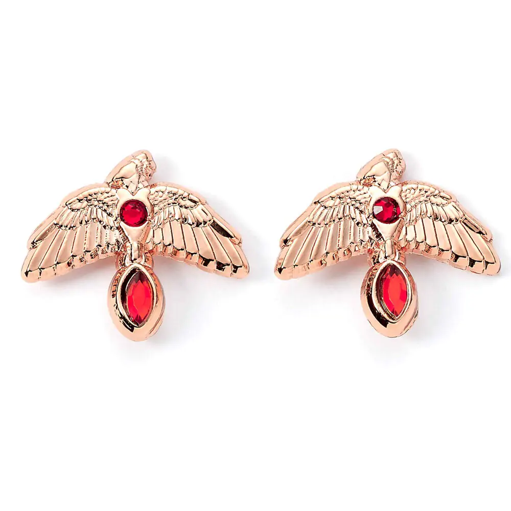 Harry Potter Fawkes Rose Ohrringe Produktfoto