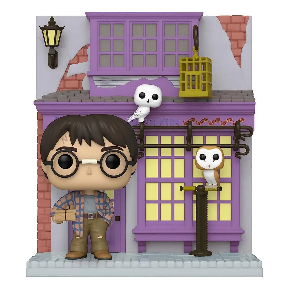 Harry Potter POP! Deluxe Vinyl Figur Deluxe: HP Diagon Alley- Eeylops Owl Emporium w/Harry 9 cm Produktfoto