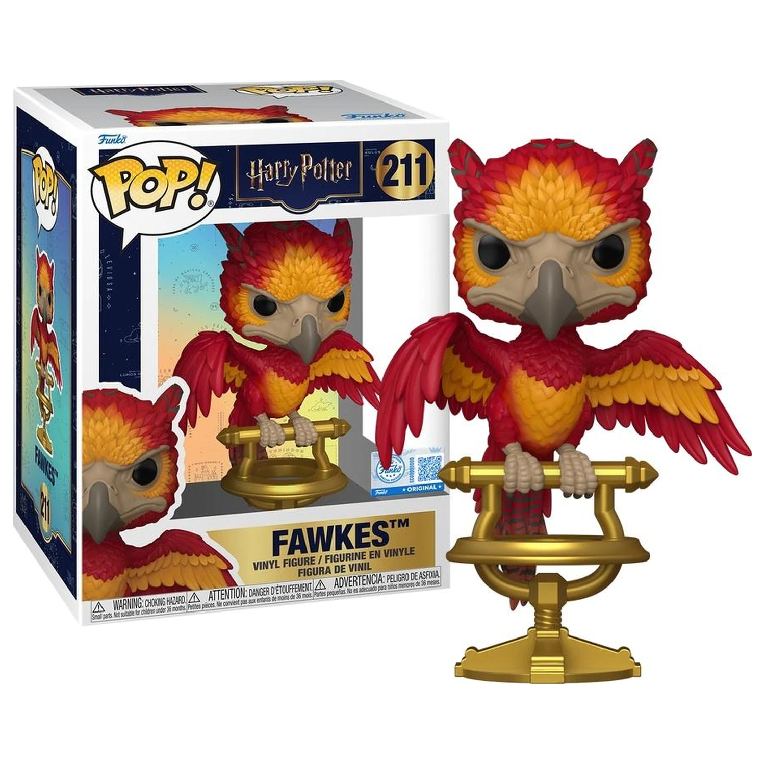 Harry Potter Funko POP Figur Fawkes on Perch Produktfoto