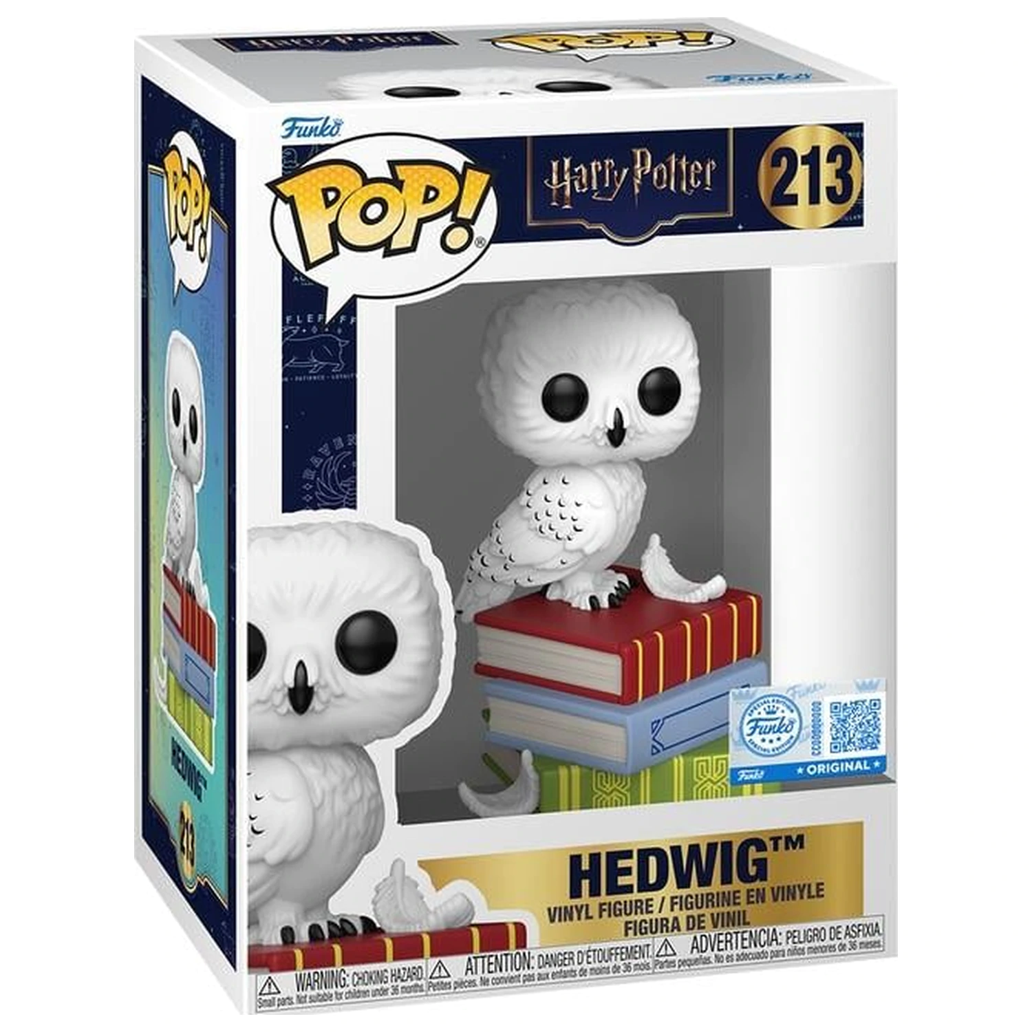 Harry Potter Funko POP Figur Hedwig auf Büchern Produktfoto