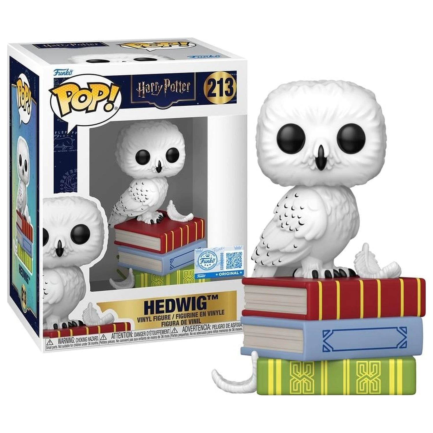Harry Potter Funko POP Figur Hedwig auf Büchern Produktfoto