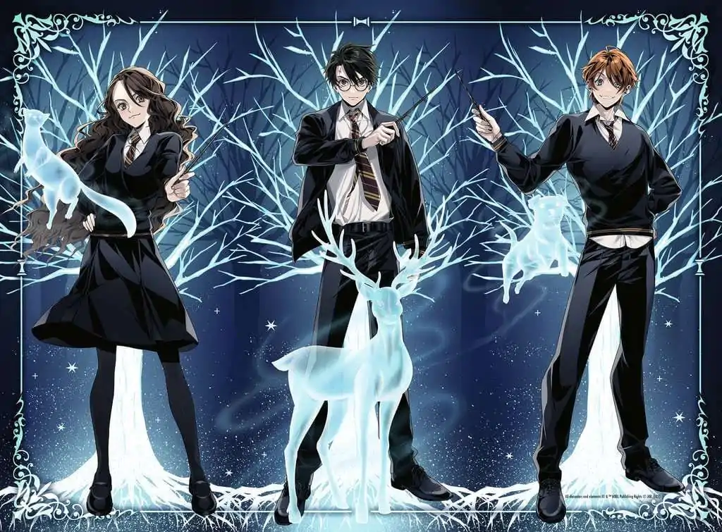 Harry Potter Glow-in-the-Dark Puzzle Leuchtender Patronus (500 Teile) Produktfoto