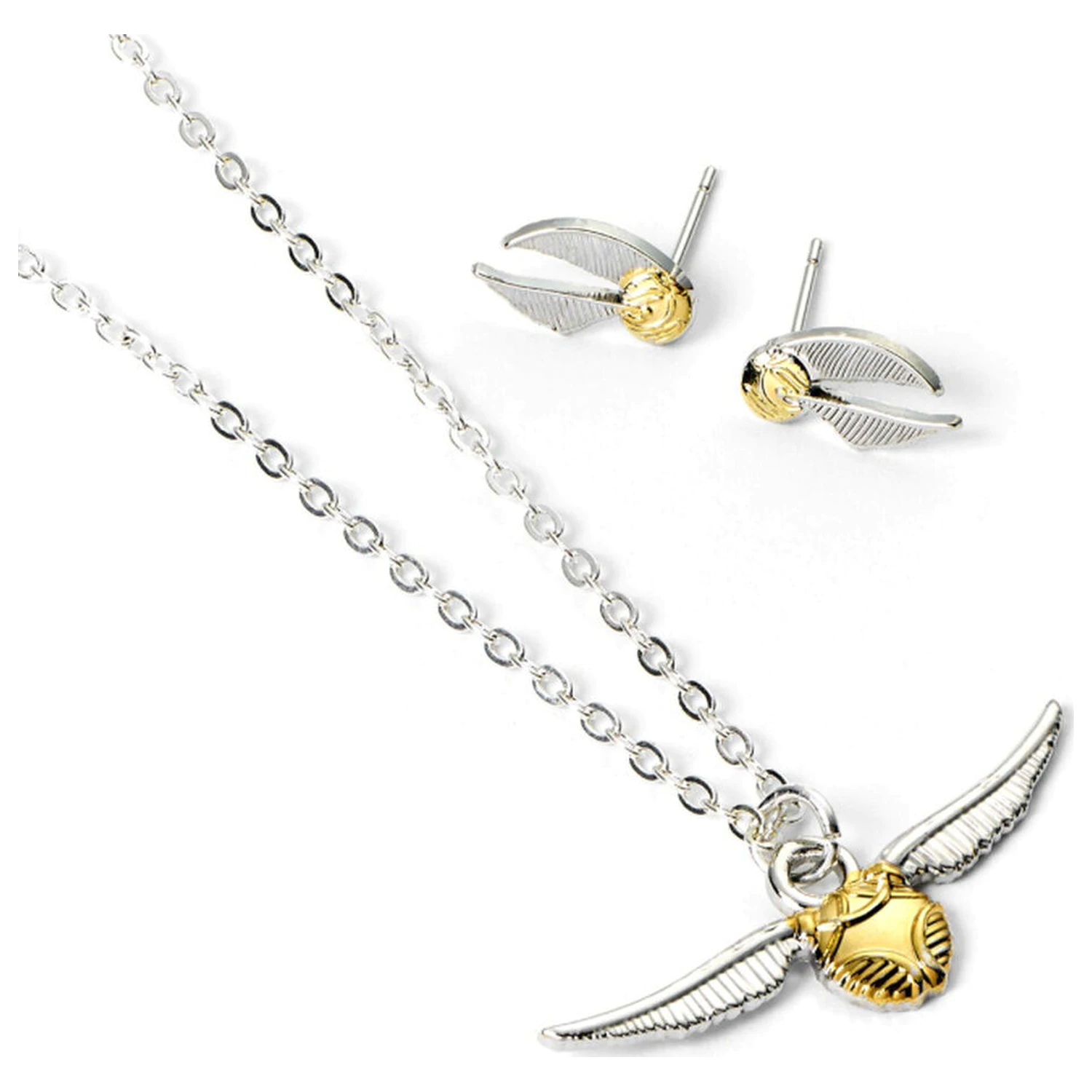 Harry Potter Golden Snitch Halskette und Ohrringe Set Produktfoto