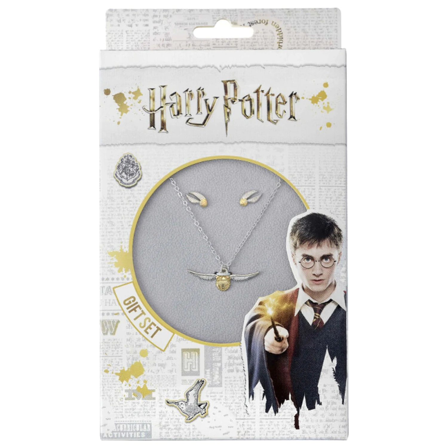 Harry Potter Golden Snitch Halskette und Ohrringe Set Produktfoto