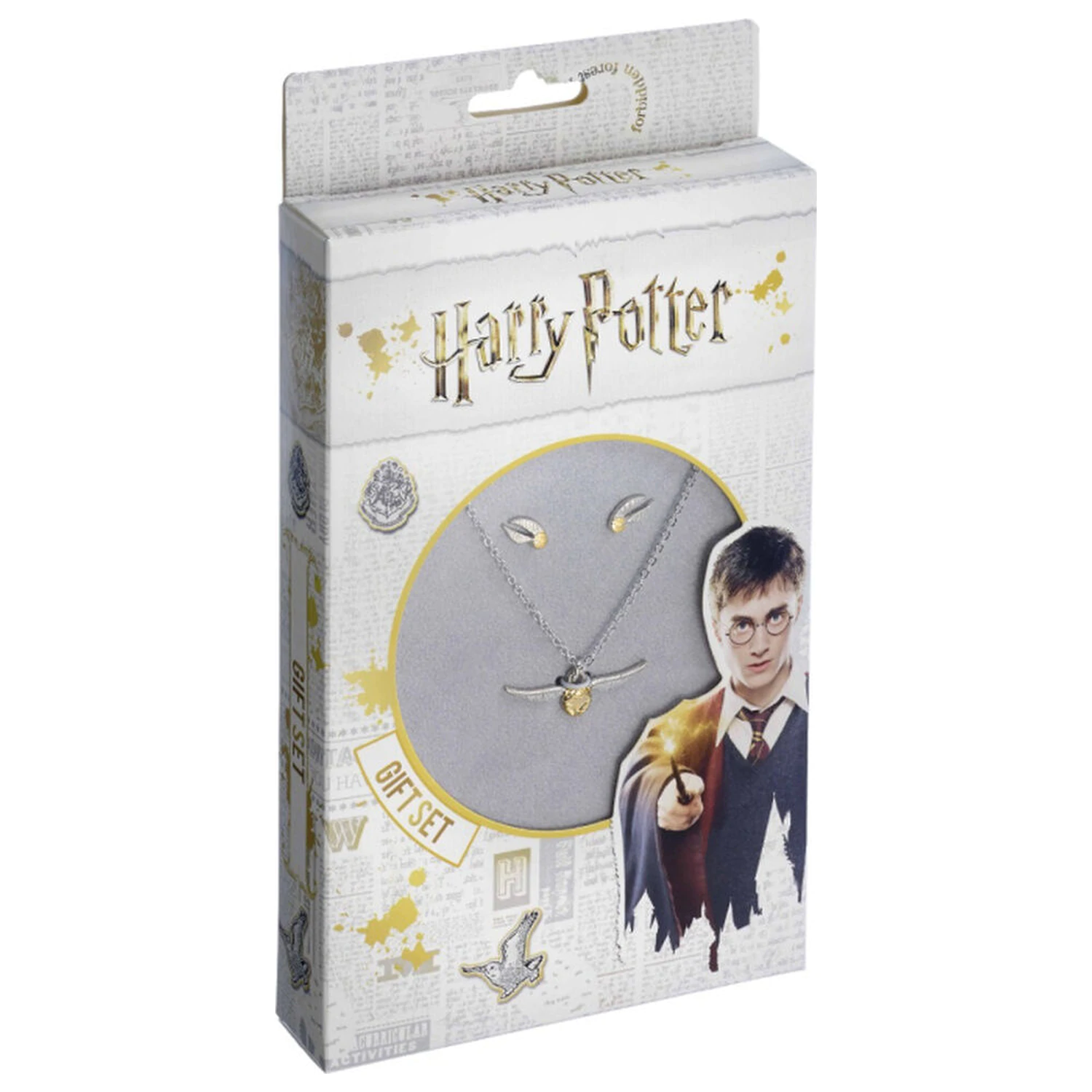 Harry Potter Golden Snitch Halskette und Ohrringe Set Produktfoto