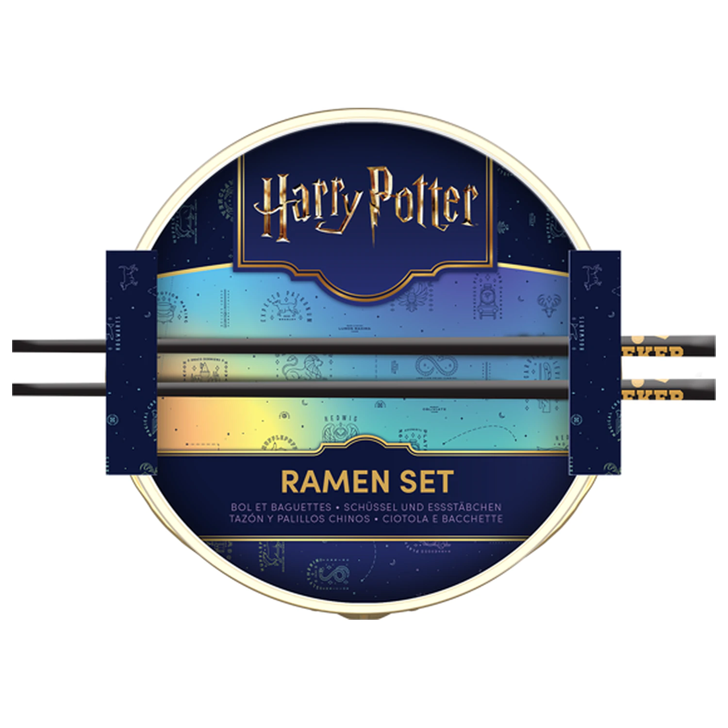 Harry Potter Golden Snitch Ramen Schale mit Essstäbchen Produktfoto
