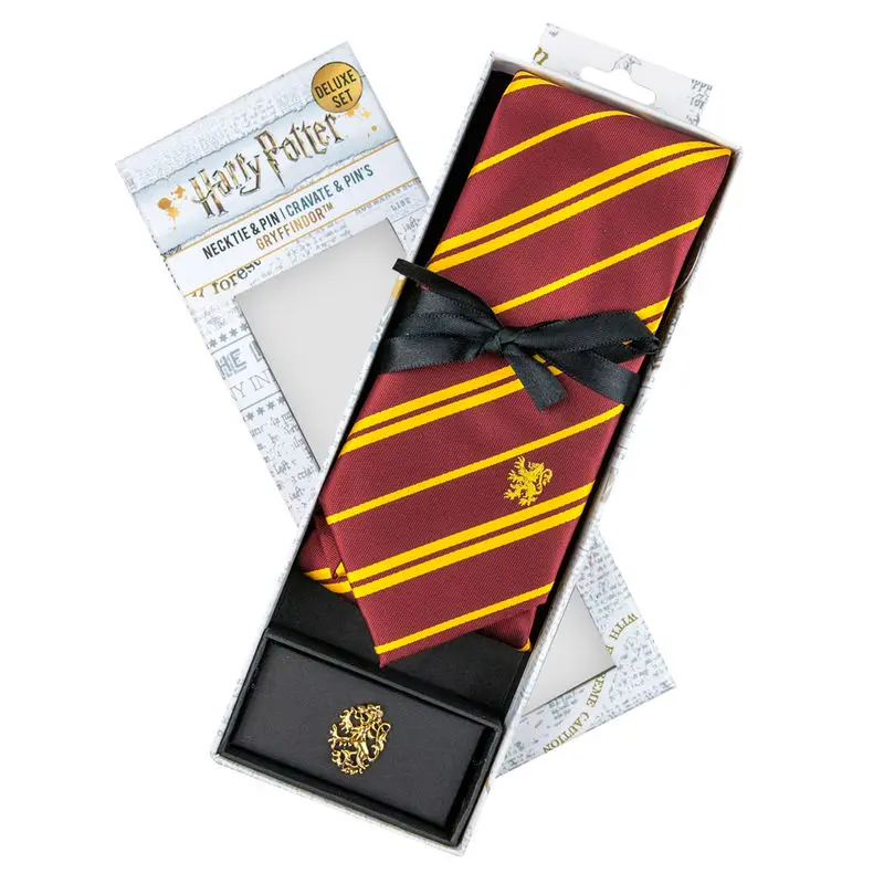 Harry Potter Krawatte & Ansteck-Pin Deluxe Box Gryffindor Produktfoto