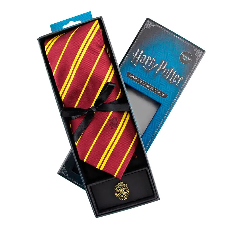 Harry Potter Krawatte & Ansteck-Pin Deluxe Box Gryffindor Produktfoto