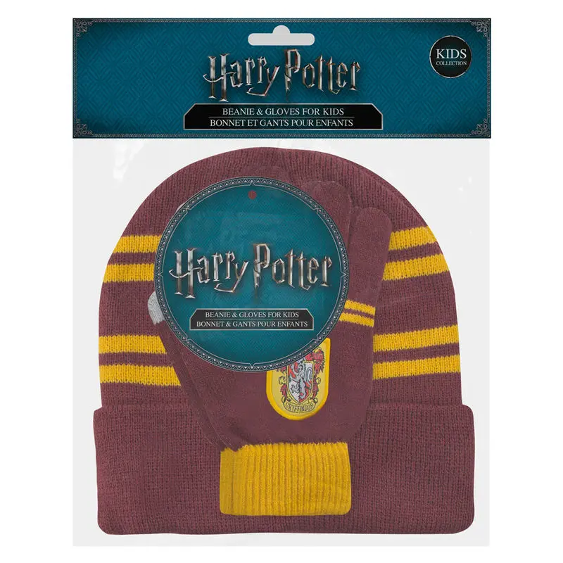 Harry Potter Kids Beanie & Handschuhe Set Gryffindor termékfotó