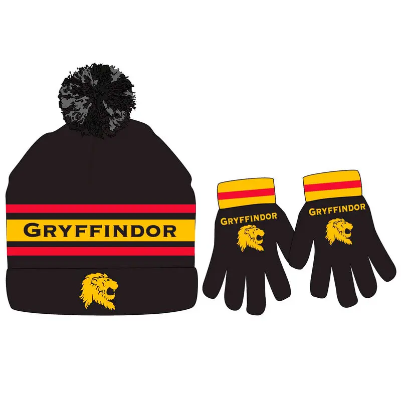 Harry Potter Gryffindor Mütze und Handschuh set termékfotó