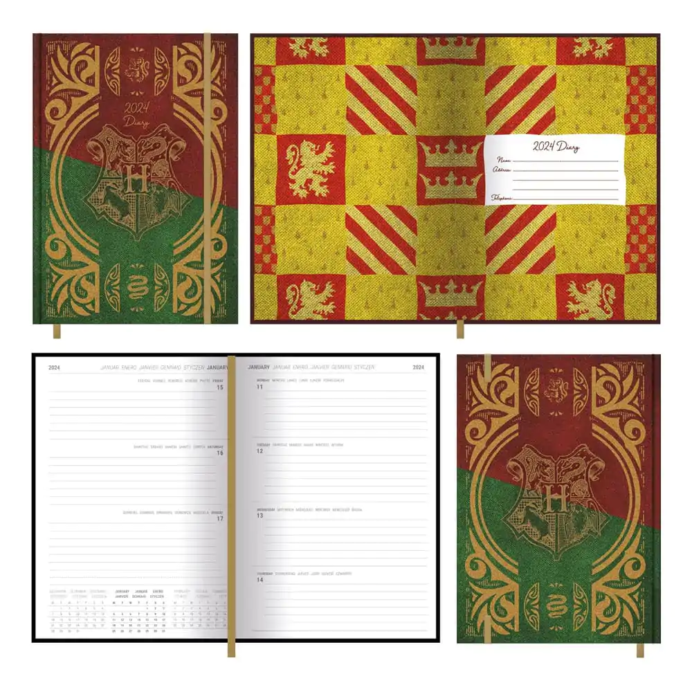 Harry Potter Tagebuch 2024 Gryffindor vs Slytherin Produktfoto