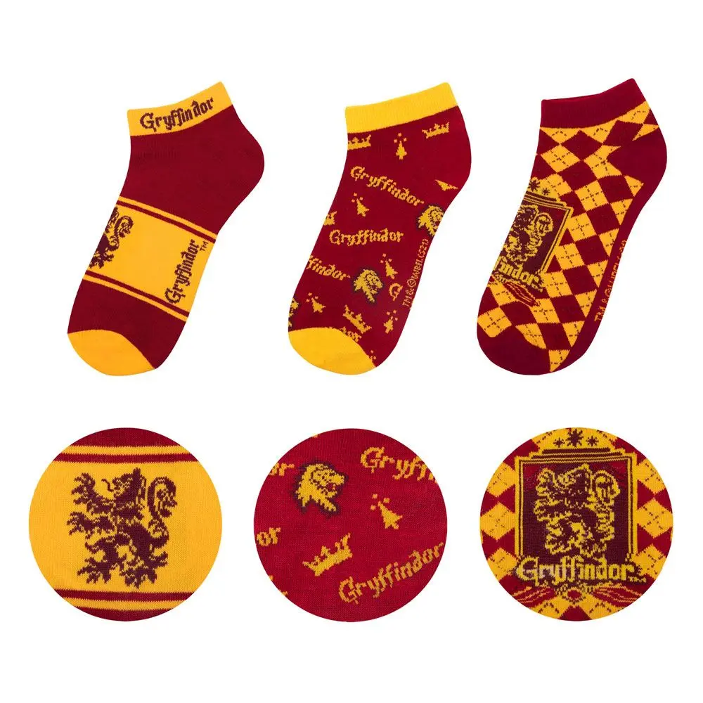 Harry Potter Knöchelsocken 3er-Pack Gryffindor termékfotó