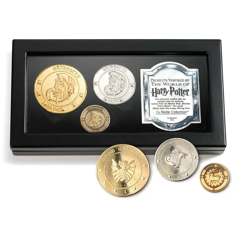 Harry Potter Replik Gringotts Bank Muenzen Set termékfotó