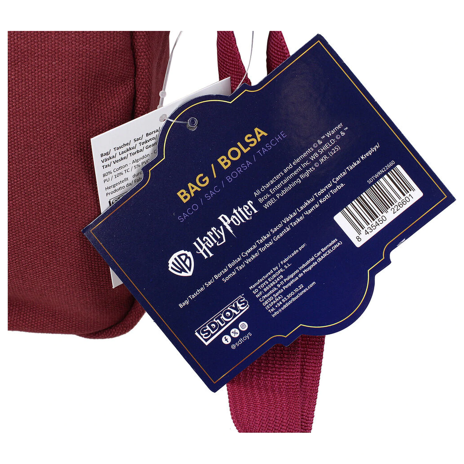 Harry Potter Mini Canvas Tasche Gryffindor Produktfoto